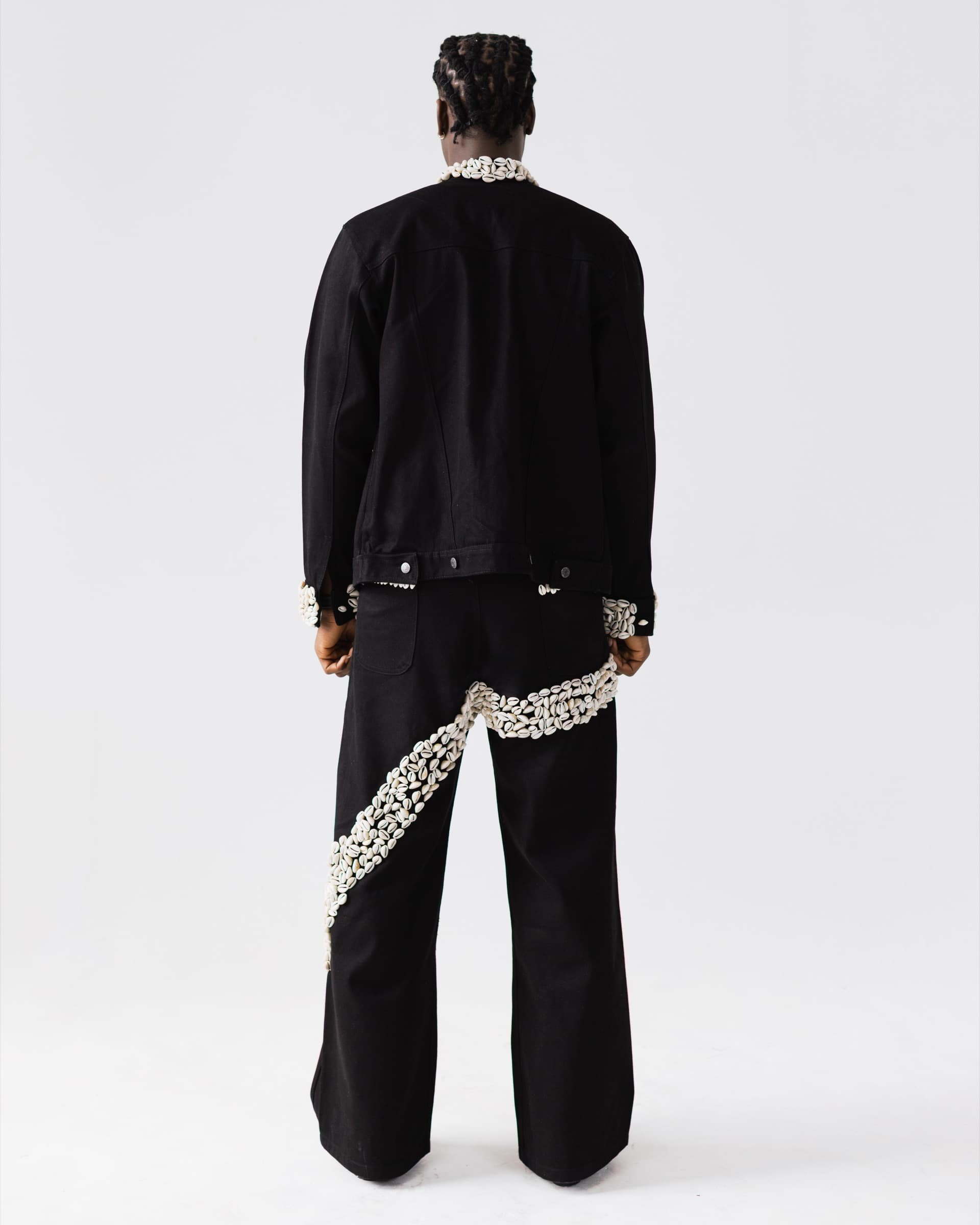 Cowrie shell jacket and pant