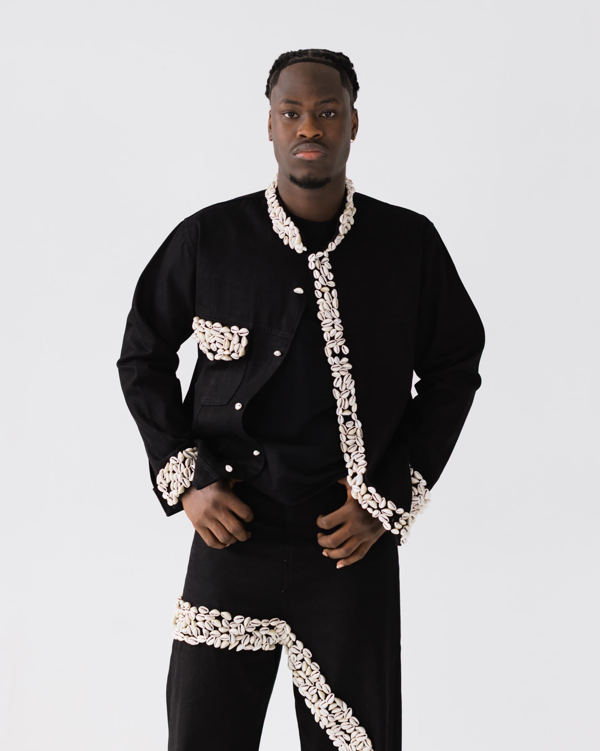 Cowrie shell jacket and pant