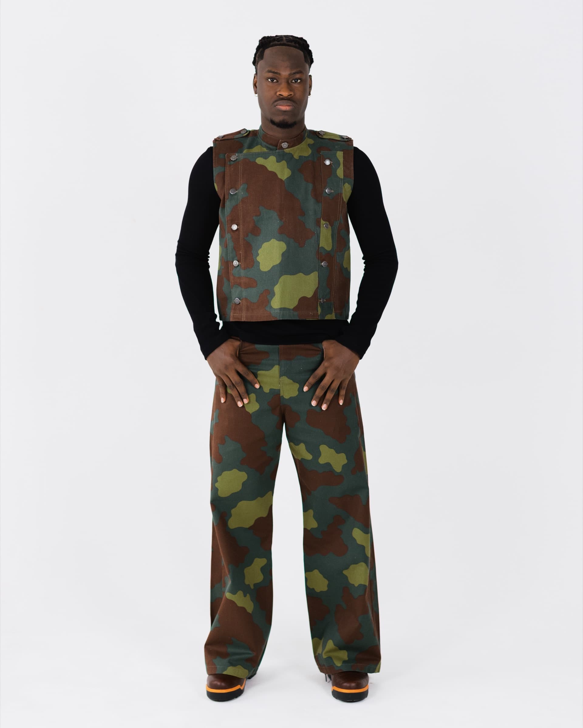 Frog skin camo vest and pant